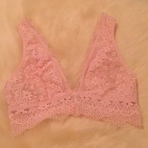 Victoria’s Secret pink lace bralette